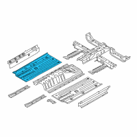 OEM 2016 Kia Soul Panel-Center Floor Side, R Diagram - 65121B2000