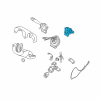 OEM 2008 Kia Rio5 Switch Assembly-WIPER Diagram - 934201G101