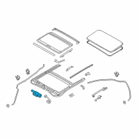 OEM 2013 Hyundai Sonata Motor Assembly-Sunroof Diagram - 81631-3Q000