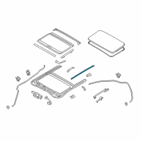 OEM 2018 Hyundai Kona Seal-Tape Sunroof Diagram - 81623-3M000