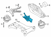 OEM 2022 BMW M440i Gearbox Mount Diagram - 22-32-6-862-575