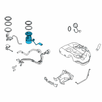 OEM 2014 Nissan Murano In Tank Fuel Pump Diagram - 17040-1AA0C