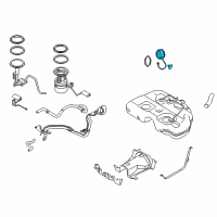 OEM 2015 Infiniti QX80 Fuel Tank Filler-Gas Cap Diagram - 17251-1LA1G