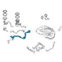 OEM 2011 Nissan Murano Tube Assy-Filler Diagram - 17221-1AA0A