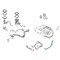 OEM 2010 Nissan Murano Band Assy-Fuel Tank Mounting Diagram - 17406-1AA0A