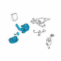 OEM 2008 Chevrolet HHR Column Kit-Steering Diagram - 25943353