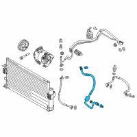 OEM Ford Focus Center Pressure Hose Diagram - F1FZ-19D742-B