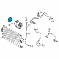 OEM 2018 Ford Focus Clutch & Pulley Diagram - CV6Z-19D786-C