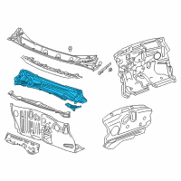 OEM 2022 Chevrolet Bolt EV Upper Dash Panel Diagram - 42758849