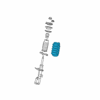 OEM 2014 Dodge Avenger Front Coil Spring Diagram - 4766058AD