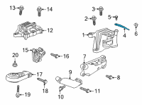 OEM 2022 Chevrolet Trailblazer Support Brace Diagram - 42481285