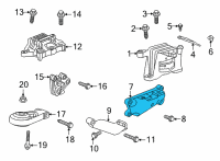 OEM Buick Encore GX Mount Support Diagram - 60002825