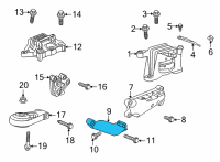 OEM 2022 Buick Encore GX Mount Bracket Diagram - 55512875