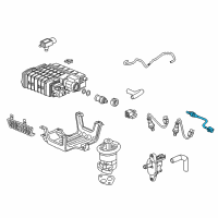 OEM Acura RLX Sensor Oxygen, Front Diagram - 36532-R9P-004