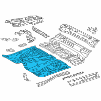 OEM 2012 Scion iQ Front Floor Pan Diagram - 58111-74010