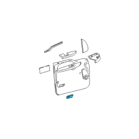 OEM 2000 Ford Excursion Reflector Diagram - F81Z-2523820-AA