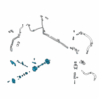 OEM 1998 Infiniti I30 Power Steering Pump Diagram - 49110-40U1B