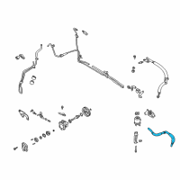 OEM 2004 Infiniti I35 Power Steering Suction Hose Assembly Diagram - 49717-5Y705