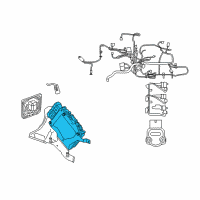 OEM 2005 Chrysler Sebring Powertrain Control Generic Module Diagram - R4606916AC