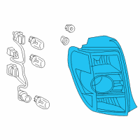 OEM Scion xD Tail Lamp Assembly Diagram - 81551-52690