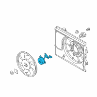 OEM Hyundai Elantra Motor-Radiator Cooling Fan Diagram - 25386-3X000