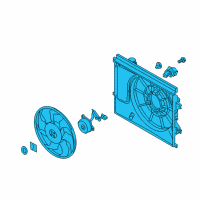 OEM Kia Soul Blower Assembly-Radiator Diagram - 253802K600
