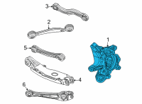 OEM Jeep Grand Cherokee L Rear Diagram - 68401944AE