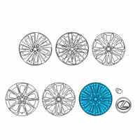 OEM 2020 Lexus LS500 Wheel, Disc Diagram - 42611-50820