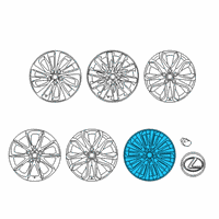 OEM Lexus LS500 Wheel, Disc Diagram - 42611-50820