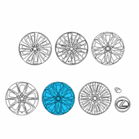 OEM 2018 Lexus LS500h Wheel, Disc Chrome P Diagram - 4261A-50290