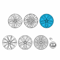 OEM 2018 Lexus LS500 Wheel, Disc Chrome P Diagram - 4261A-50270