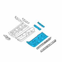 OEM 2017 Nissan Sentra Floor Front Diagram - G4321-4ATMA