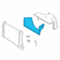 OEM 1997 Chevrolet S10 Lower Shroud Diagram - 15736666