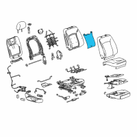 OEM 2014 Buick LaCrosse Seat Back Heater Diagram - 9065478