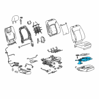 OEM Buick Heater Asm-Front Seat Cushion Diagram - 9065481