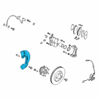 OEM 2018 Hyundai Tucson Cover-Front Brake Disc Dust LH Diagram - 51755-D3000