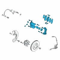 OEM 2018 Kia Sportage Front Brake Assembly, Left Diagram - 58110D3100