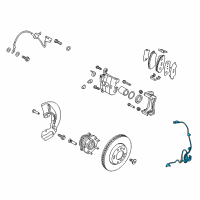 OEM 2020 Kia Sportage Sensor Assembly-Abs Front Diagram - 95670D3000