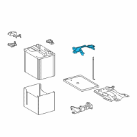 OEM Toyota Hold Down Diagram - 74404-12500