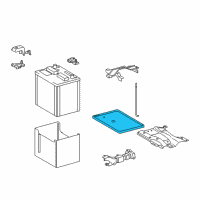 OEM Toyota Corolla Tray Diagram - 74431-02110