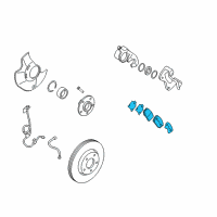 OEM Kia Optima Pad Kit-Front Disc BRAK Diagram - 581014CA10