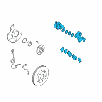 OEM 2012 Kia Optima Front Brake Assembly, Right Diagram - 581303Q500