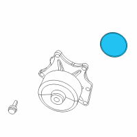 OEM 2017 Dodge Viper Gasket-Water Pump Diagram - 5037171AB