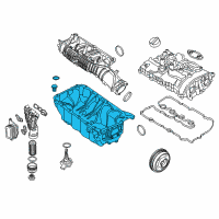 OEM 2017 BMW X1 Engine Oil Pan Pump Diagram - 11-13-8-590-017