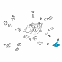 OEM 2012 Lexus GX460 Computer Sub-Assembly, HEADLAMP Diagram - 81107-74060