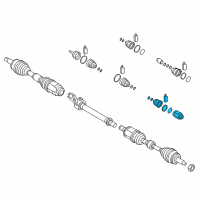 OEM 2019 Hyundai Sonata Joint Kit-Front Axle Differential Side RH Diagram - 49582-C2350