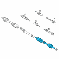 OEM Hyundai Sonata Shaft Assembly-Drive, LH Diagram - 49500-C2300