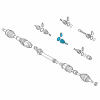 OEM 2019 Hyundai Sonata Boot Kit-Front Axle Wheel Side, LH Diagram - 49581-C1330