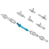 OEM Hyundai Sonata Bearing Bracket & Shaft Assembly Diagram - 49560-C2350