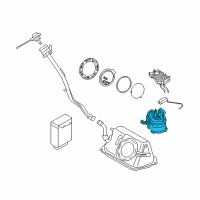 OEM BMW i3 Electric Fuel Pump Diagram - 16-11-7-381-652